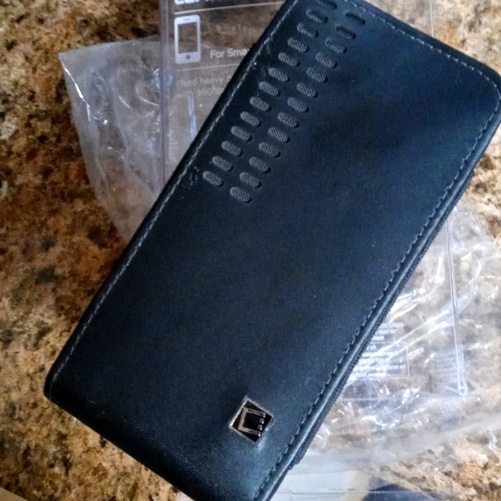 Leather phone case new in package